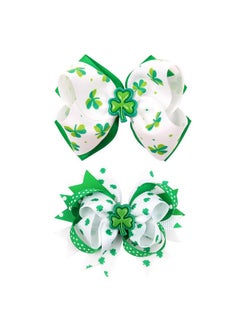 St Patrick'S Day Large Hair Bows 2 Layers Grosgrain Ribbon Bowknots Boutique Alligator Hair Clips Irish Green Shamrock Hairpin Accessories For Kids Girls Women - pzsku/Z0D07EA652912B7DB71BCZ/45/_/1707981263/e7ad656f-ed00-4887-8f07-0e83019c66de