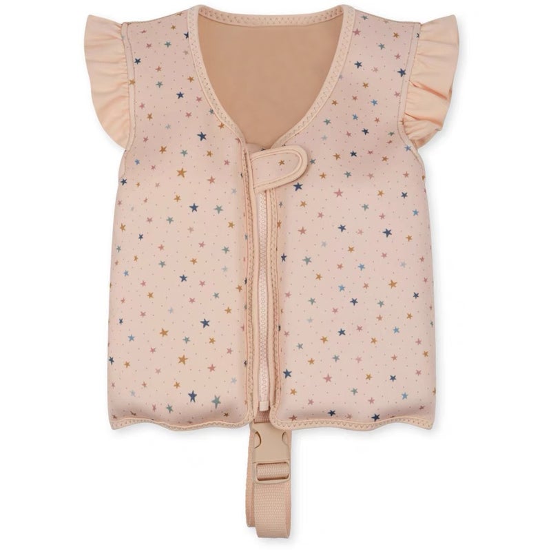 KS24 Spring and Summer New Baby Baby Swimwear Sunscreen Vest Unisex Children Swimming Auxiliary Buoyancy Vest Pink Star Children's Water Buoyancy Vest