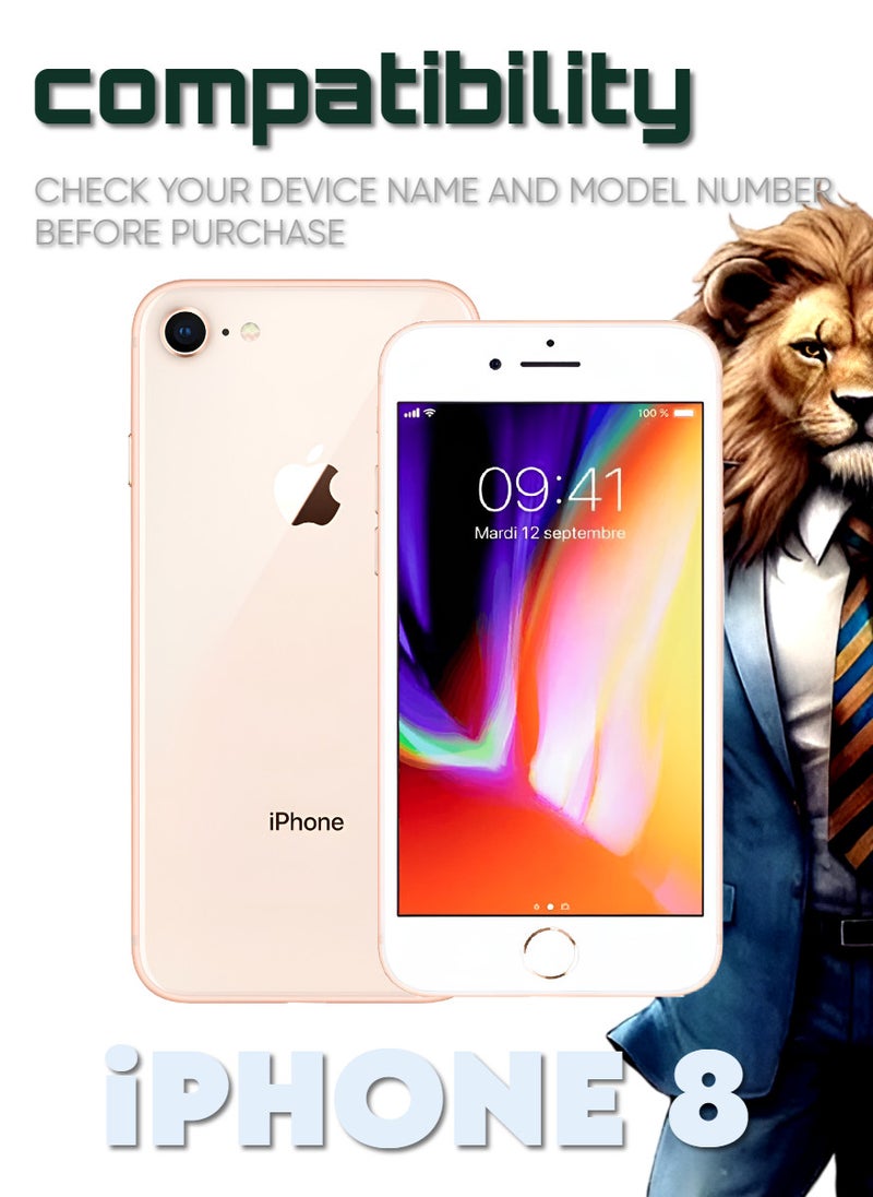 أكاليكس قطعتين، واقي شاشة عالي الجودة لهاتف آيفون 8 - Image 2