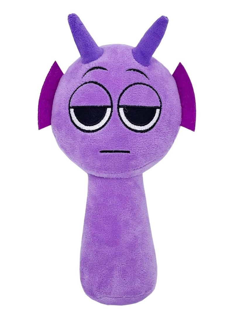Beauenty Game Plush, Sprunki Toys Plush,Soft Stuffed Animal Pillow Doll  Birthday Gifts for Adult Kids(Purple) - Image 1