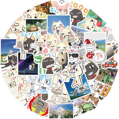 PWSTY 50pcs Cute Cartoon Inoue Toro Stickers for Kids Teens, Game Sticker Vinyl Waterproof Stickers for Skateboard Laptop Luggage Fridge DIY Decal - Image 1