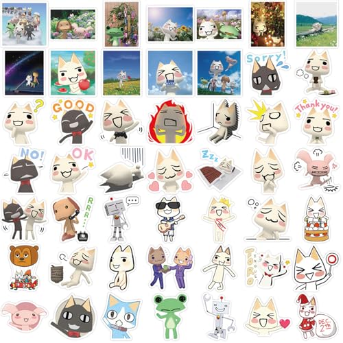 PWSTY 50pcs Cute Cartoon Inoue Toro Stickers for Kids Teens, Game Sticker Vinyl Waterproof Stickers for Skateboard Laptop Luggage Fridge DIY Decal - Image 5