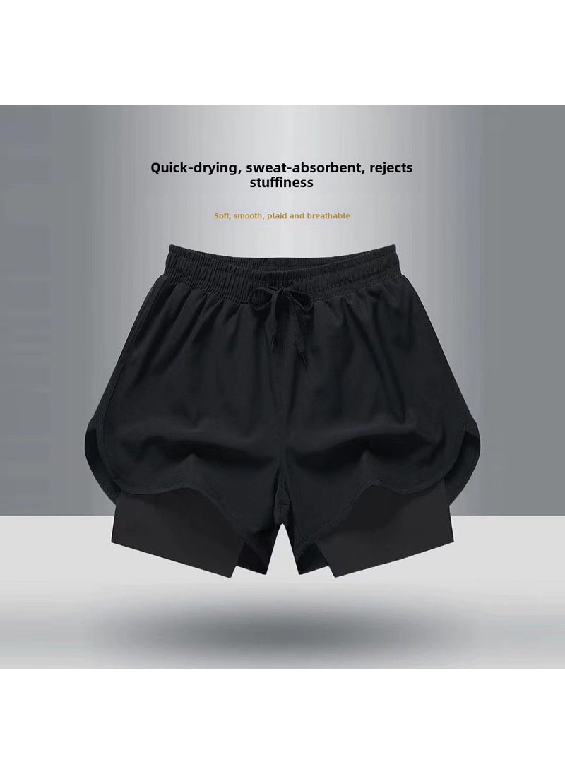 Generic - Mens Casual Sport Shorts Elastic Thin Spring Summer Gray - Image 1
