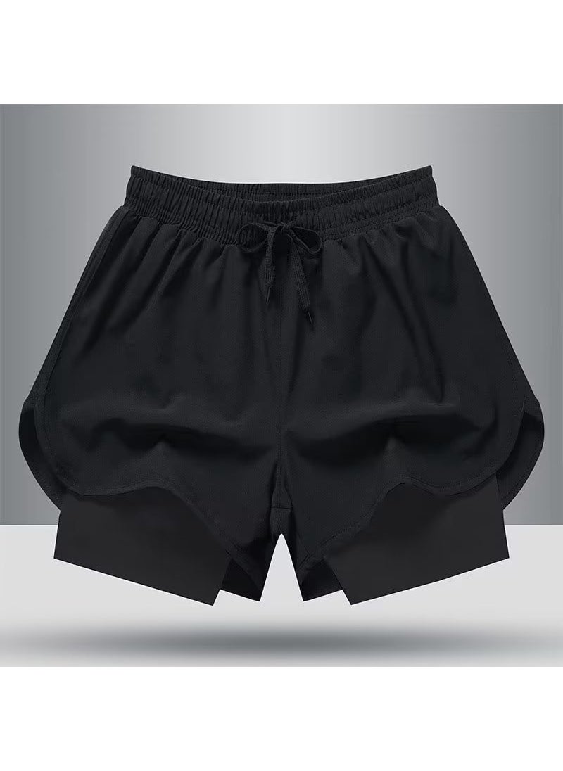 Generic - Mens Casual Sport Shorts Elastic Thin Spring Summer Gray - Image 1
