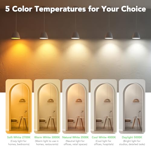 BUBO A19 LED Light Bulbs, 60 Watt Equivalent LED Bulbs, Soft White 2700K, 800 Lumens, E26 Standard Base, Non-Dimmable, 8W Soft White LED Bulbs for Bedroom Living Room Home Office, 24 Pack - Image 5