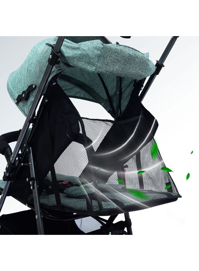 ما بيبي عربة الطفل التنفس فوق الخفيفة عربة الطفل يمكن الجلوس والاستلقاء القابلة للطي مع حقيبة تخزين كبيرة - Image 5