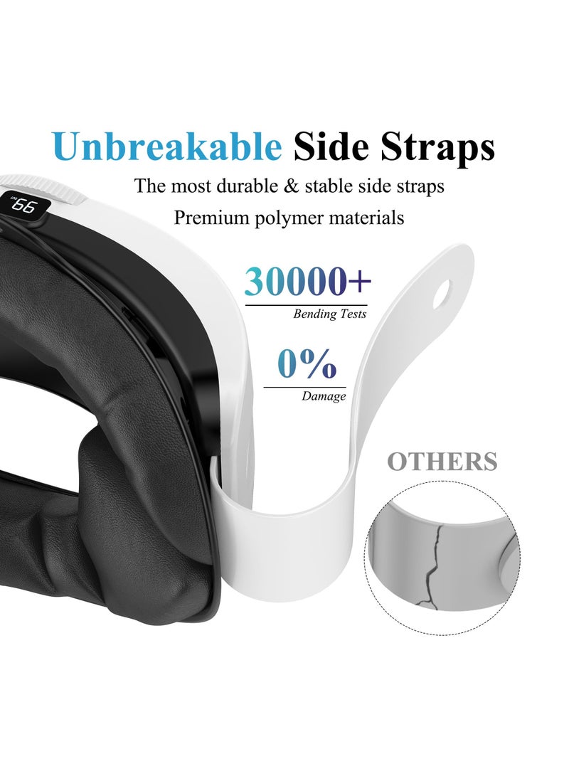 Adjustable Elite Strap with 6000mAh Battery for Oculus Quest 3, Provides Up to 8 Hours of Extended Playtime, Fast Charging VR Power for Enhanced Support and Balance. - Image 4
