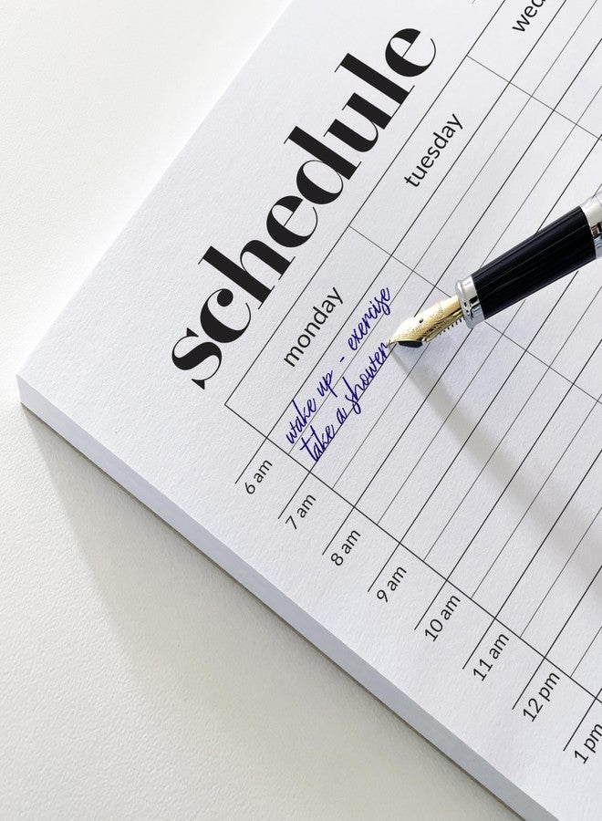 HADIGU مفكرة هاديجو الأسبوعية، مفكرة تخطيط أسبوعية، مفكرة تخطيط أسبوعية قابلة للتمزيق وغير مؤرخة، مقاس A4 (8.3 بوصة × 11.7 بوصة)، ورق سميك فاخر مع دعامة خلفية من الورق المقوى، مخطط مكتبي أسبوعي - Image 4