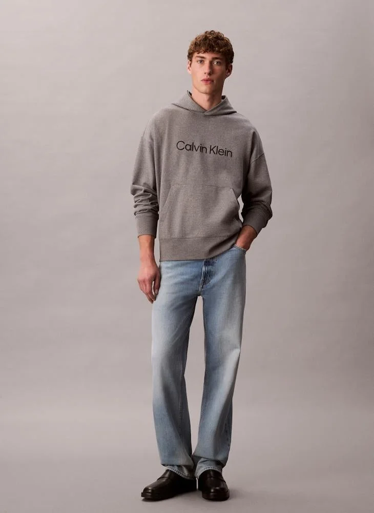CALVIN KLEIN  Logo Pullover Hoodie for Men | Best Price UAE
