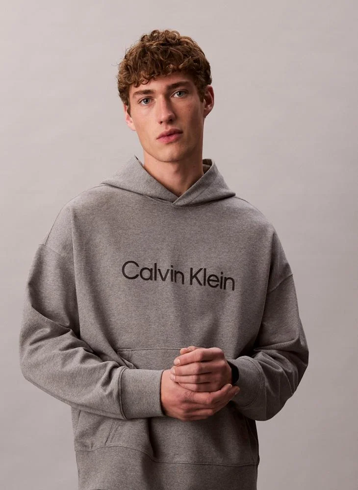 CALVIN KLEIN Logo Pullover Hoodie