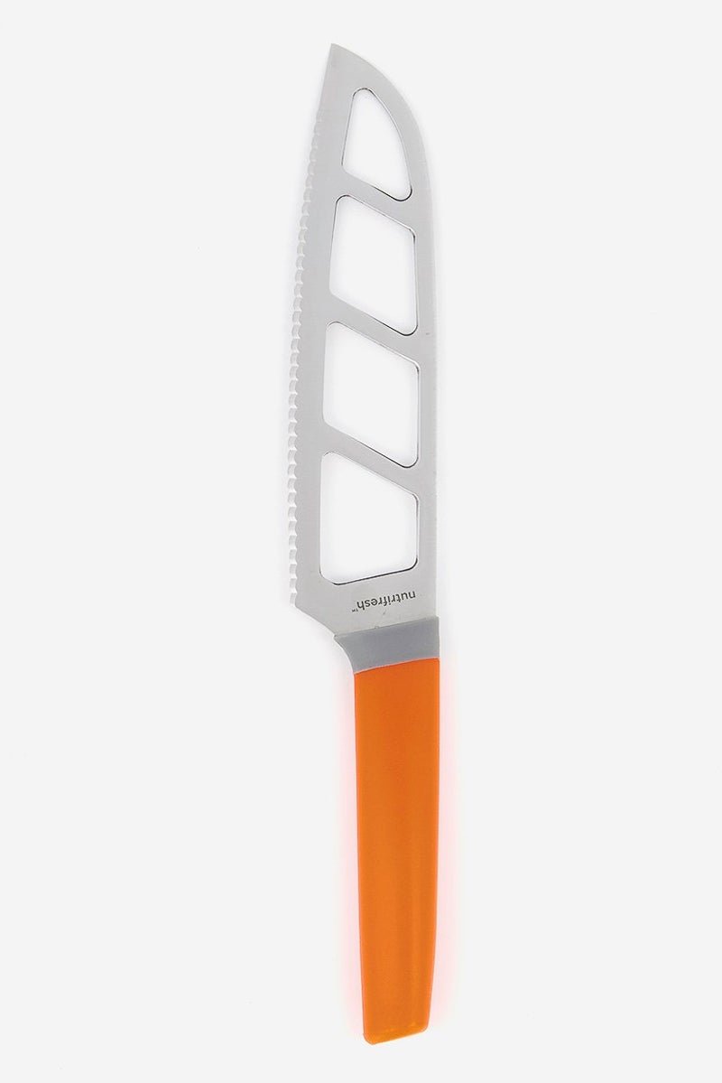 Nutrifresh Super Slice Knife 19 cm, Silver and Coral - Image 1