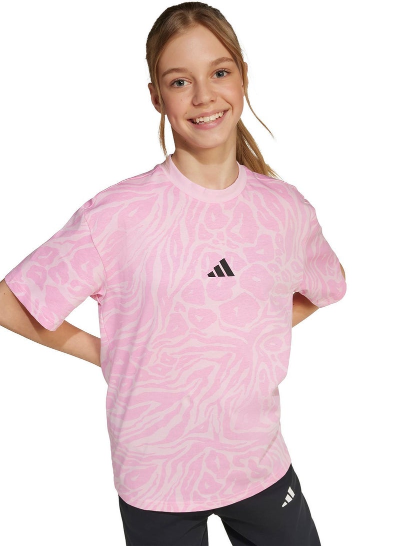 اديداس تيشيرت شعار أيقونات المستقبل للشباب - Image 1