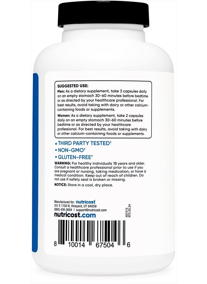 Nutricost ZMA 180 Capsules - Non-GMO and Gluten Free ZMA Supplement  - Image 4