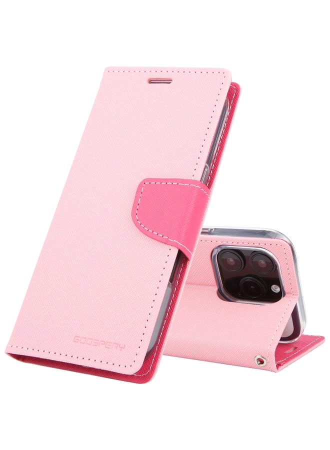 Case For iPhone 16 Pro FANCY DIARY Cross Texture Leather Phone Case