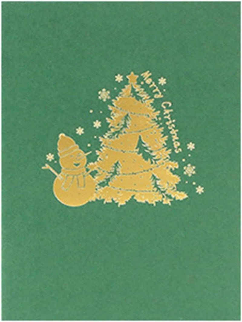 Christmas Blessing Card Set 3D Greeting Cards with Message & Envelope Festive Decorations Celebration Atmosphere - Image 5