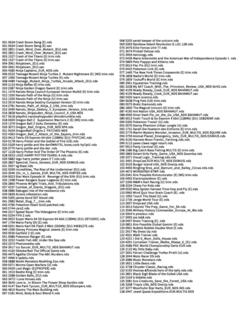 500-in-1 Super Combo Game Cartridge for Nintendo DS, DSi, 3DS, 3DS XL, 2DS - Compatible with NDS, NDSL, DSi LL, NEW 3DS, and more! - Image 5