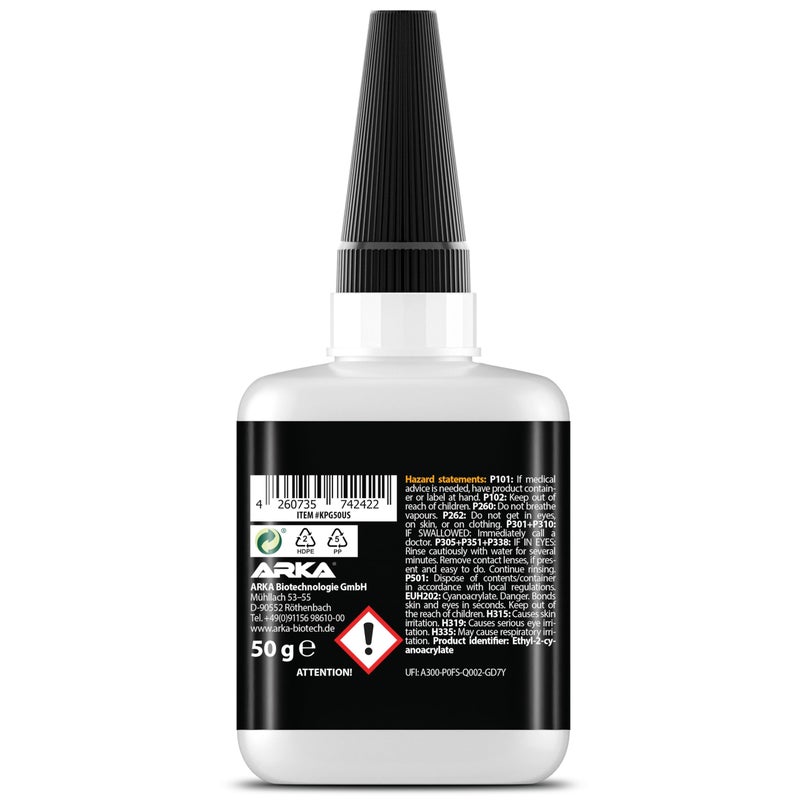 KRAFTPROTZ Super Glue Gel XXL Value Size 1.76oz â€“ Non-Drip All Purpose Adhesive for Vertical Surfaces â€“ Bonds Plastic, Wood, Metal & Ceramic â€“ Clear Finish, Precision Tip â€“ KRAFTPROTZ - Image 2