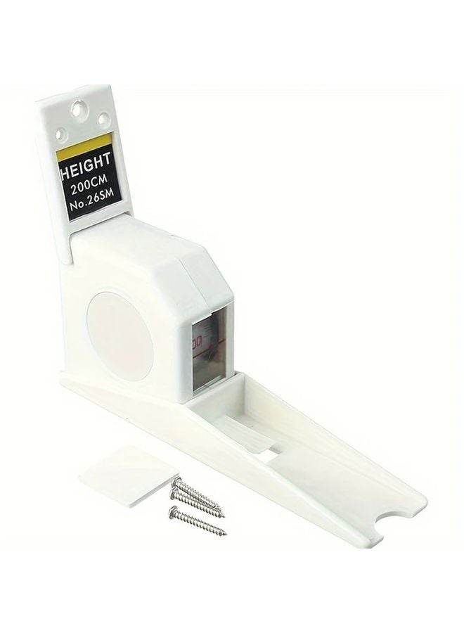 78.74 Inch Water Resistant Plastic Height Measuring Stick Wall Mounted Stadiometer Drill Free Installation - Image 2