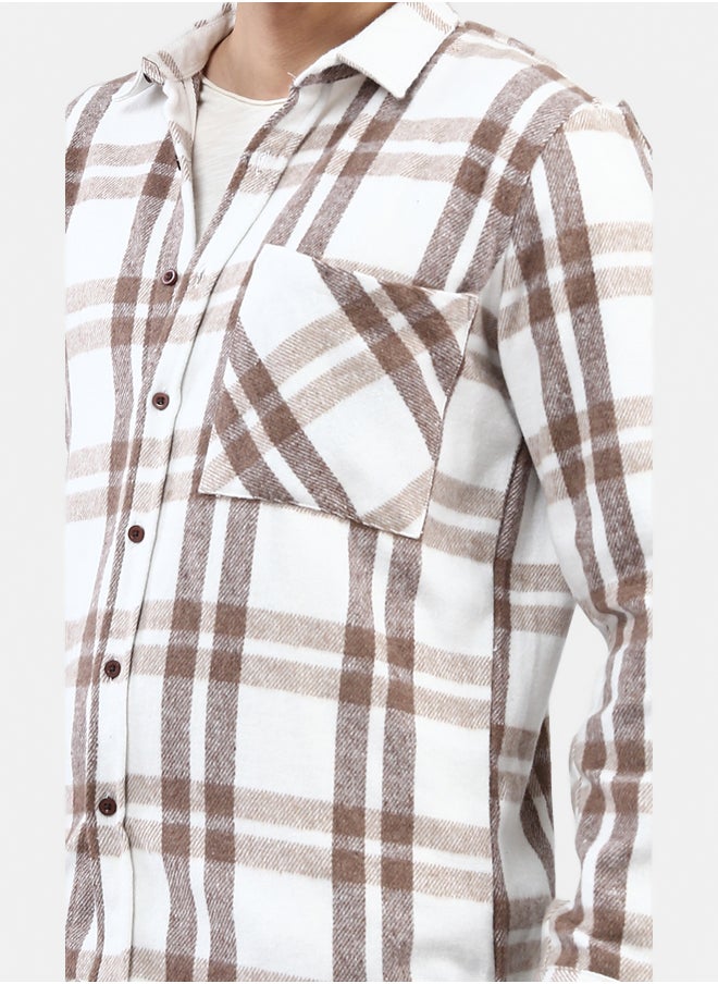 RAVIN Cotton Checkered Side Left Pocket Shirt  - Image 4
