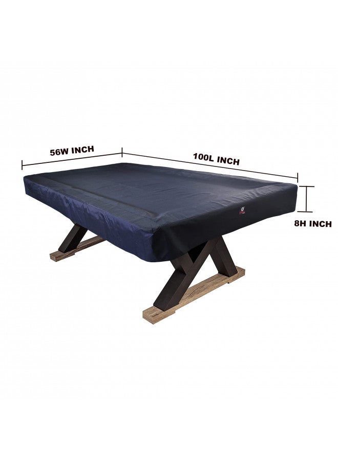 Collapsar 7/8/9FT Heavy Duty 600D Polyester Canvas Billiard Pool Table Cover(7 Colors Available) (Wine Red, 9-Foot) - Image 1