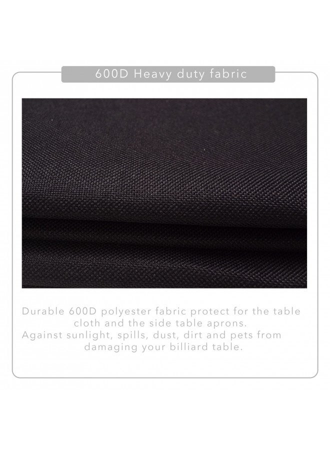 Collapsar 7/8/9FT Heavy Duty 600D Polyester Canvas Billiard Pool Table Cover(7 Colors Available) (Wine Red, 9-Foot) - Image 3