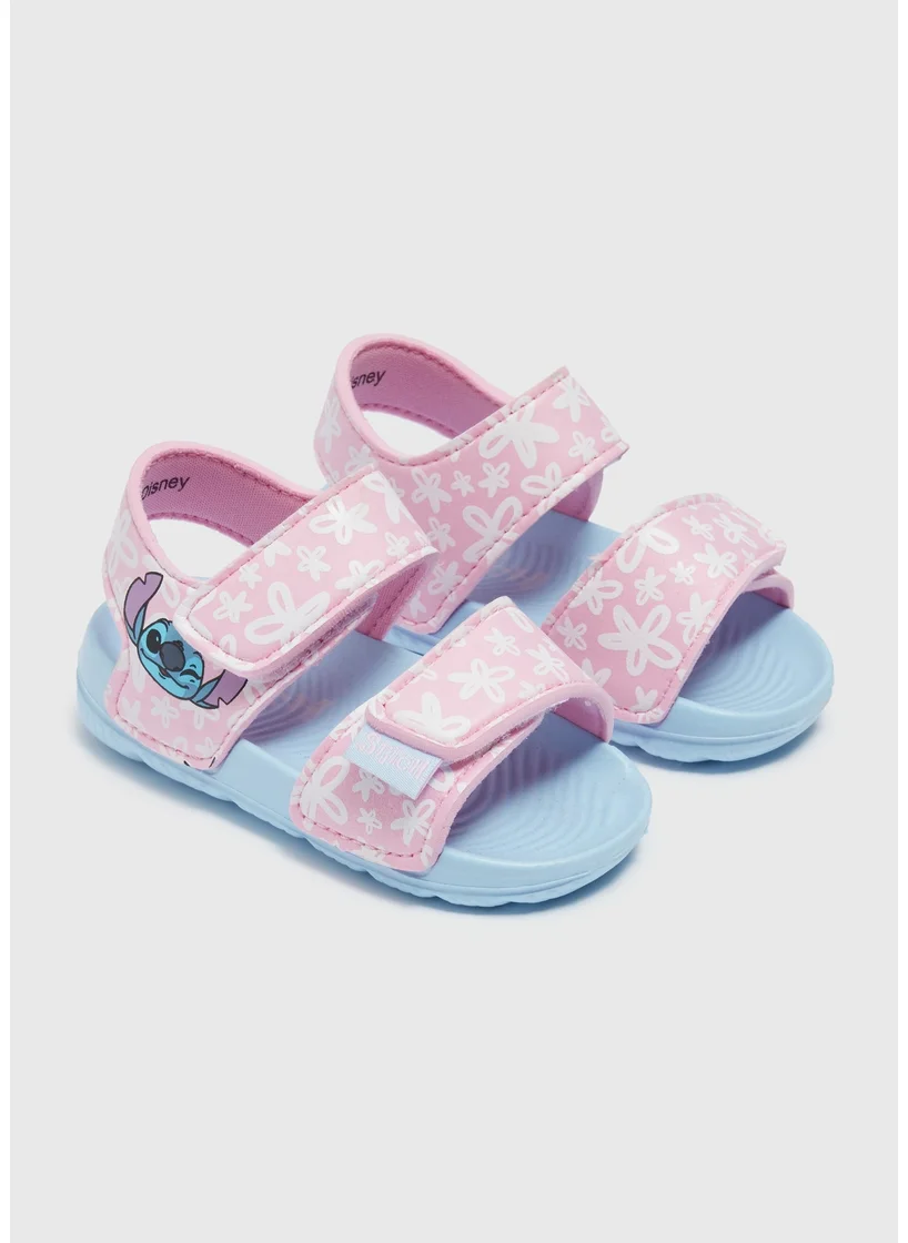 Matalan Disney Girls Blue Stitch Sandals