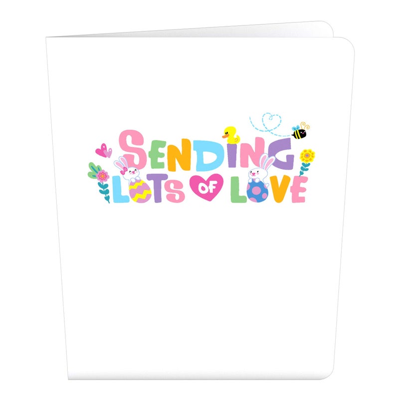 Lovepop Playpop 3D Pop-Up Easter Card for Kids - for Boys, Girls, Him, Her - Floral Greeting Card - 5" x 7" - Envelope Included - Image 2
