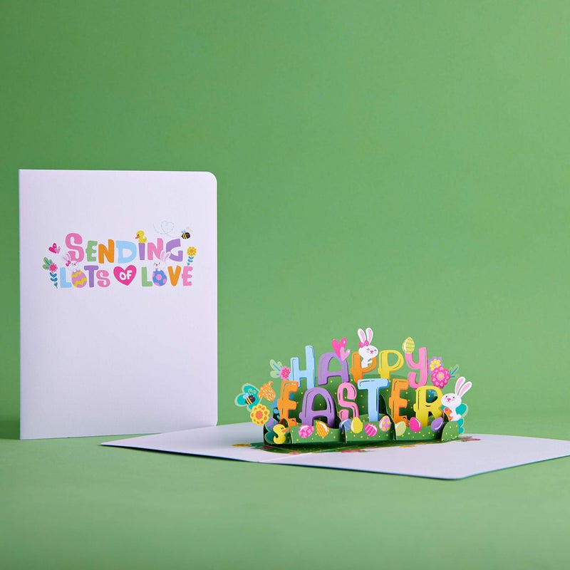 Lovepop Playpop 3D Pop-Up Easter Card for Kids - for Boys, Girls, Him, Her - Floral Greeting Card - 5" x 7" - Envelope Included - Image 5