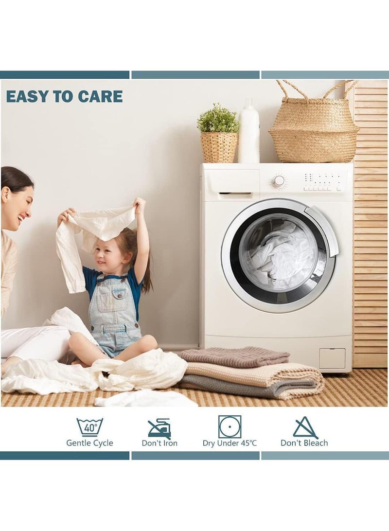 Y&D 3-Piece Solid Color Bed Sheets Set Waterproof Breathable Mattress Cover  - Image 4