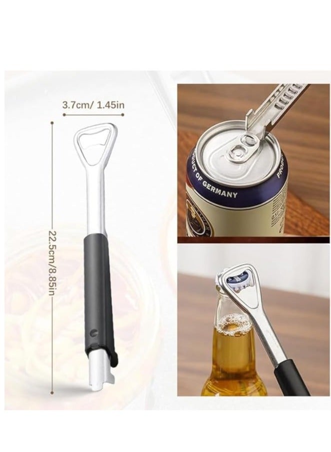 spa luxetique Lid Opener for Screw Jars, Stainless Steel Jar Opener, Multifunctional Labour-Saving Can Opener and Lid Opener, Jar Opener, Screw Lid Opener for Seniors, Weak Hands (1, Black)  - Image 5