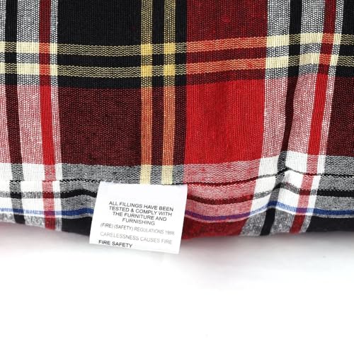 TIQH 100% Natural Cotton Fabric Hosiery Medium Hard 100% Cotton Bed Pillow for Real Perfect Neck Support 16" x 26" - Set of 2 - Image 4
