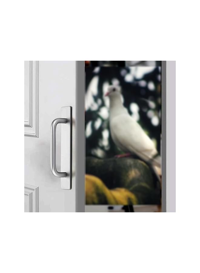 The Bros عبوة 2 من مقابض الأدراج ذاتية اللصق، مقابض سحب أدراج من سبائك الألمنيوم، تركيب لاصق، استبدال أو ترقية المقابض على أبواب الخزائن، الأبواب المنزلقة، النوافذ الزجاجية، الأدراج، 148 مم، فضي - Image 2