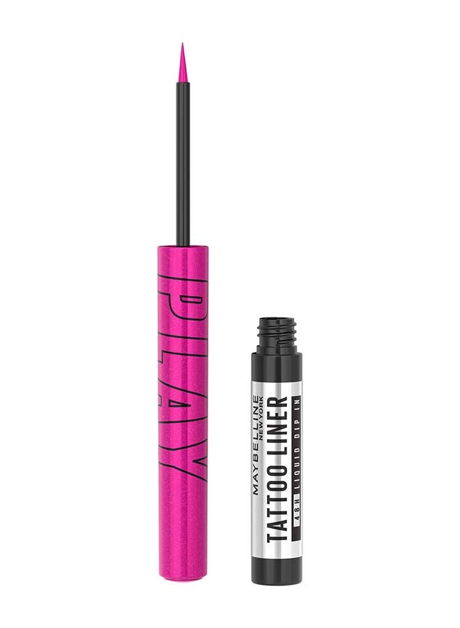 ميبيلين تاتو لاينر بلاي Smudge Proof Long Lasting And Waterproof Liquid Eyeliner
