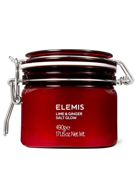 ELEMIS Lime and Ginger Salt Glow | Invigorating Mineral-Rich Salt Scrub Helps to Lock in Moisture and Exfoliates, Smoothes and Softens the Skin | 17 Ounce (Pack of 1)