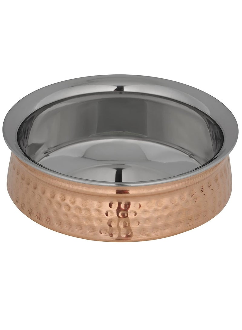 Royal Copper Handi Pot Silver/Copper 600 ML / 16 CM - Image 1