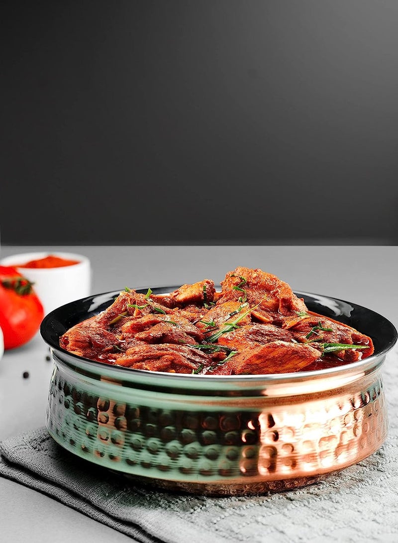 Royal Copper Handi Pot Silver/Copper 600 ML / 16 CM - Image 3