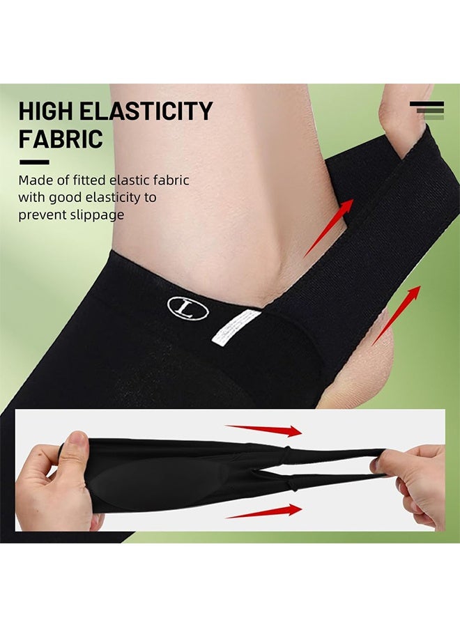 Metatarsal Compression Arch Support Sleeves with Gel Pads Pain Relief for Flat Feet & Plantar Fasciitis Arch Brace for Men Women (2 Pairs, Grey&Black) - Image 3