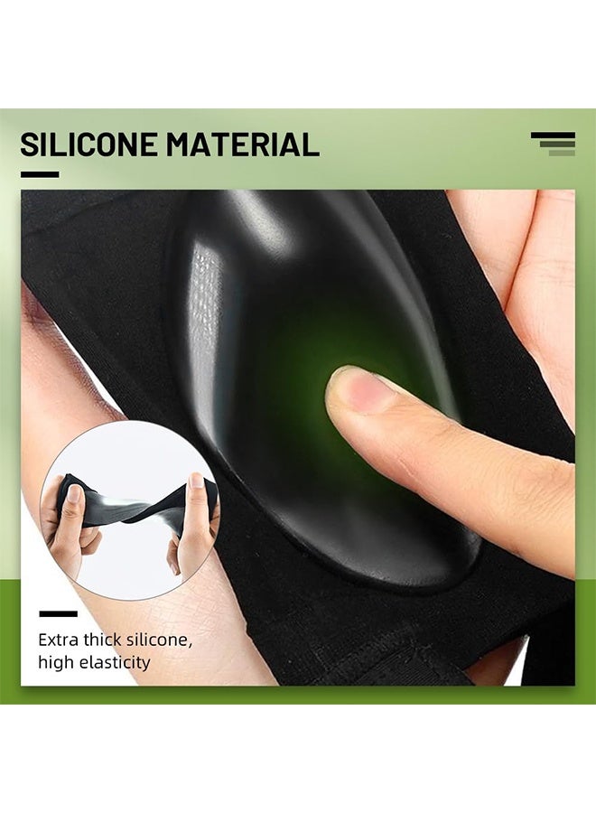 Metatarsal Compression Arch Support Sleeves with Gel Pads Pain Relief for Flat Feet & Plantar Fasciitis Arch Brace for Men Women (2 Pairs, Grey&Black) - Image 5