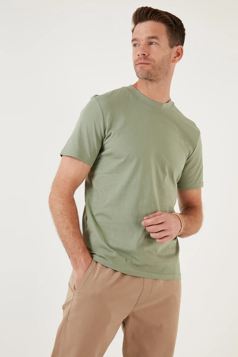 بوراتي Cotton Regular Fit Crew Neck Basic T Shirt Men's T Shirt 59020201
