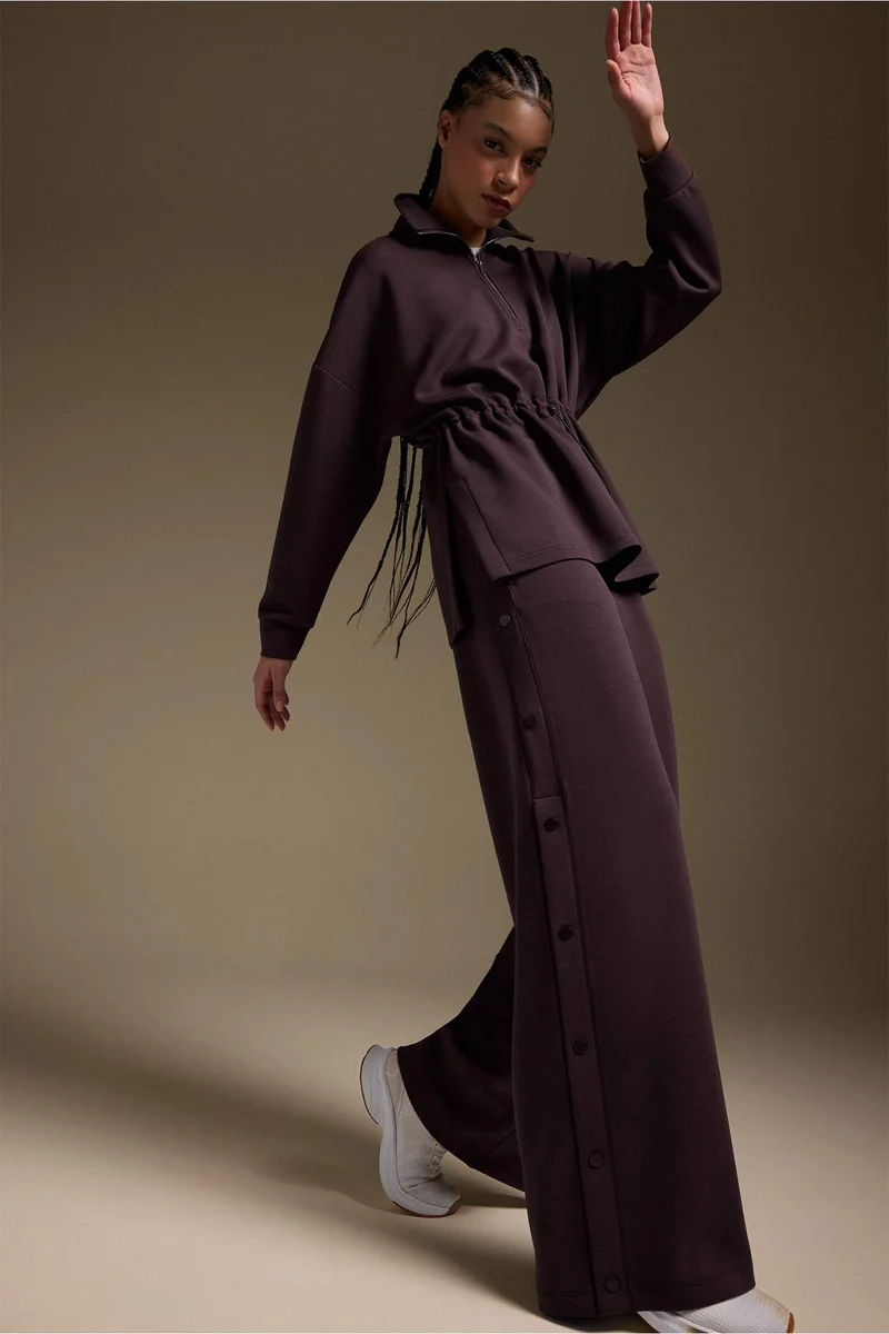 ديفاكتو Wide Leg Long Modal Sports Sweatpants