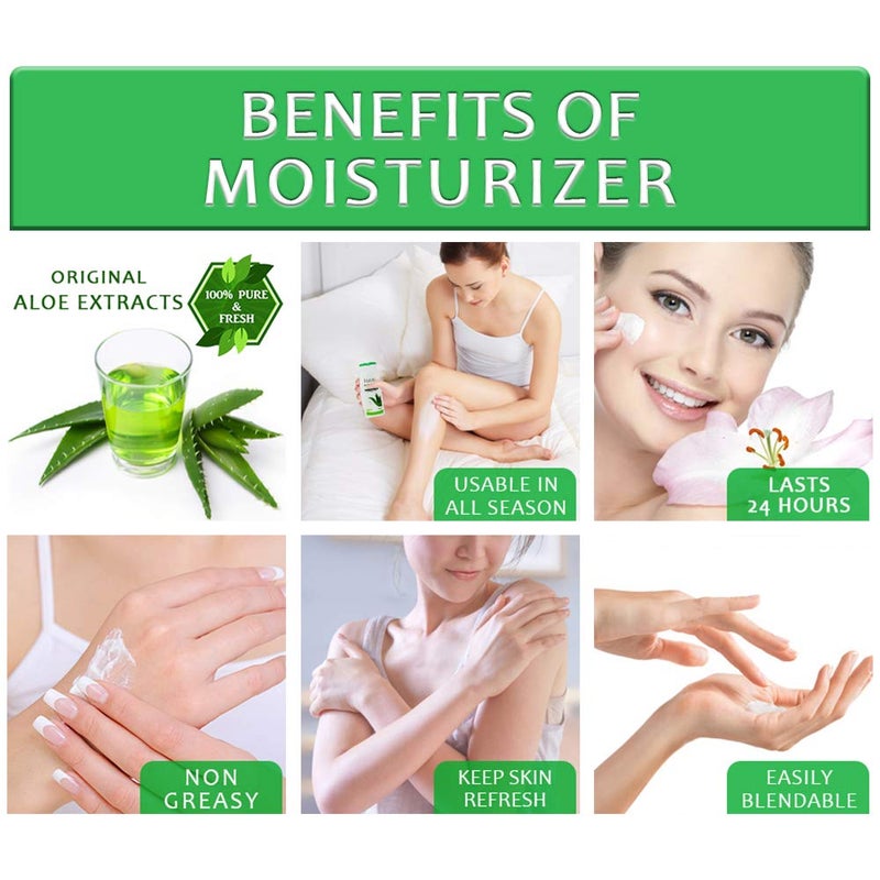 Lilium Aloe Vera Moisturizer Body Lotion 500ml, Fair & Healthy Skin, Anti-Aging, Smoothening, Deep Hydration, body Repair, Gives Non-Greasy, Glowing body For Women & Men, All Skin types - Image 3