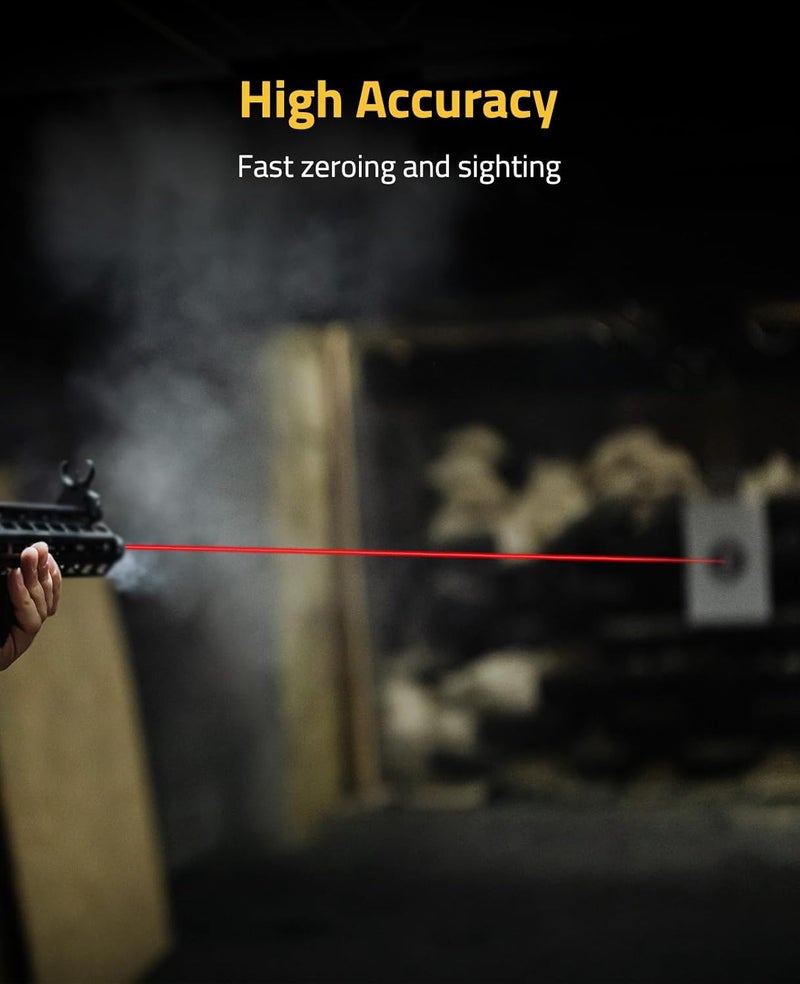 CVLIFE Bore Sight Laser 223 5.56mm/9mm/.243.308/12Gauge/7.62x39mm/.45acp Red Laser Bore Sighter with Batteries - Image 3