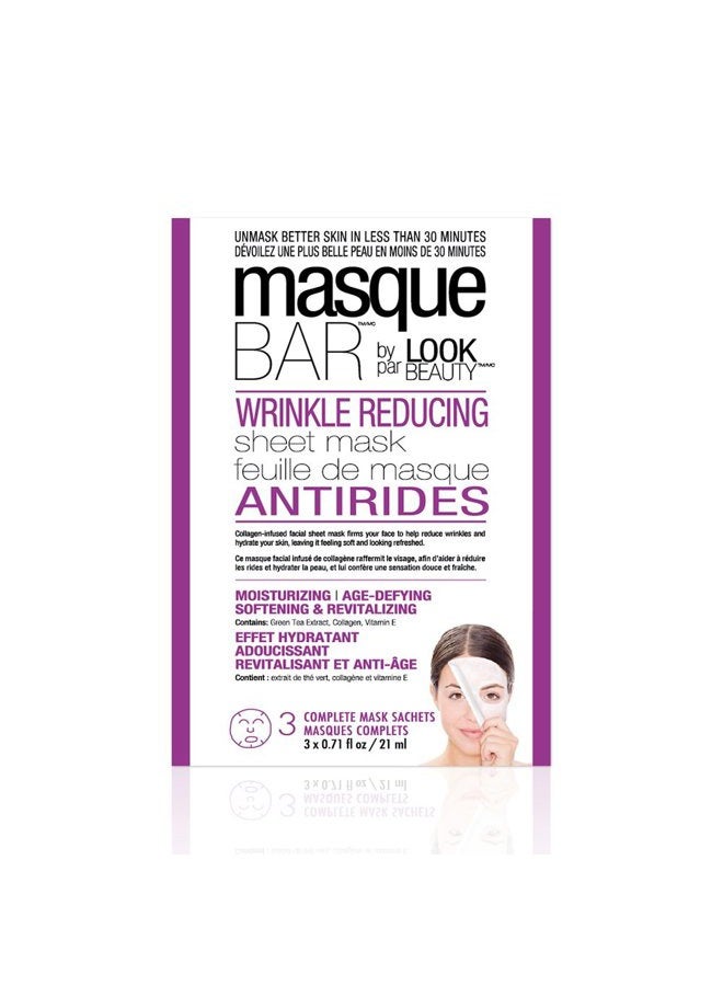 Masque Bar Wrinkle Reducing Sheet Mask - 3 Pack - Image 1