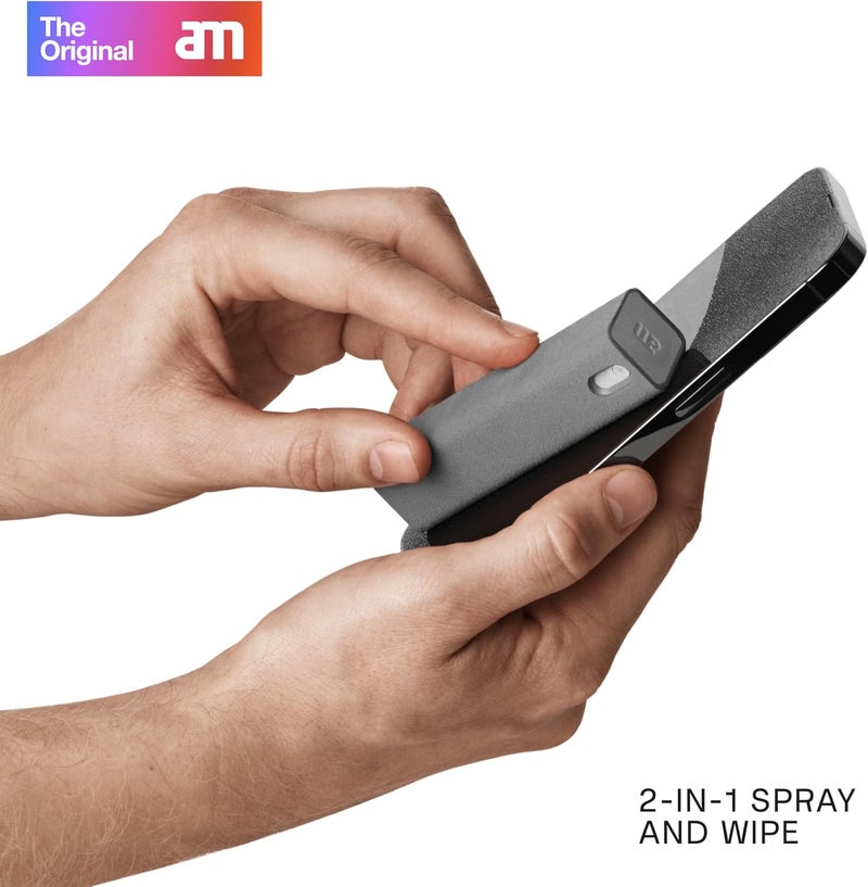am Screen Cleaner with Microfiber Cloth – All-in-One Screen Cleaner Spray for LED TV, OLED Monitor, Car Screen, MacBook, Computer Screen, iPad (Black, Grey, Light Grey, Green, Blue, 5 Pack) - Image 2