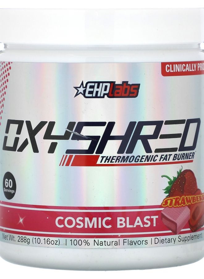 EHPLabs OxyShred Thermogenic Fat Burner Cosmic Blast Strawberry 10.16 oz (288 g)