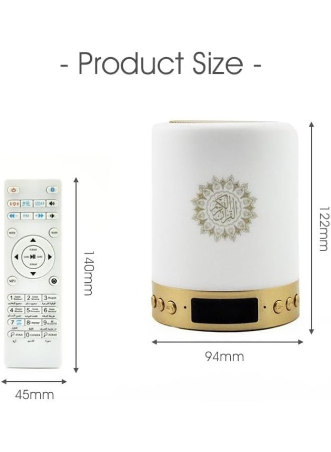 Urban Trendo quran speaker with 25 Translations | 29 Reciters |16GB | Bluetooth | Remote & App Control | LED Display | Hanging | Multicolour Light | 6K Azan Cities | Quran reciter speaker | - Image 2