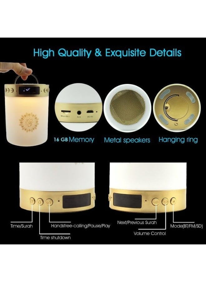 Urban Trendo quran speaker with 25 Translations | 29 Reciters |16GB | Bluetooth | Remote & App Control | LED Display | Hanging | Multicolour Light | 6K Azan Cities | Quran reciter speaker | - Image 4