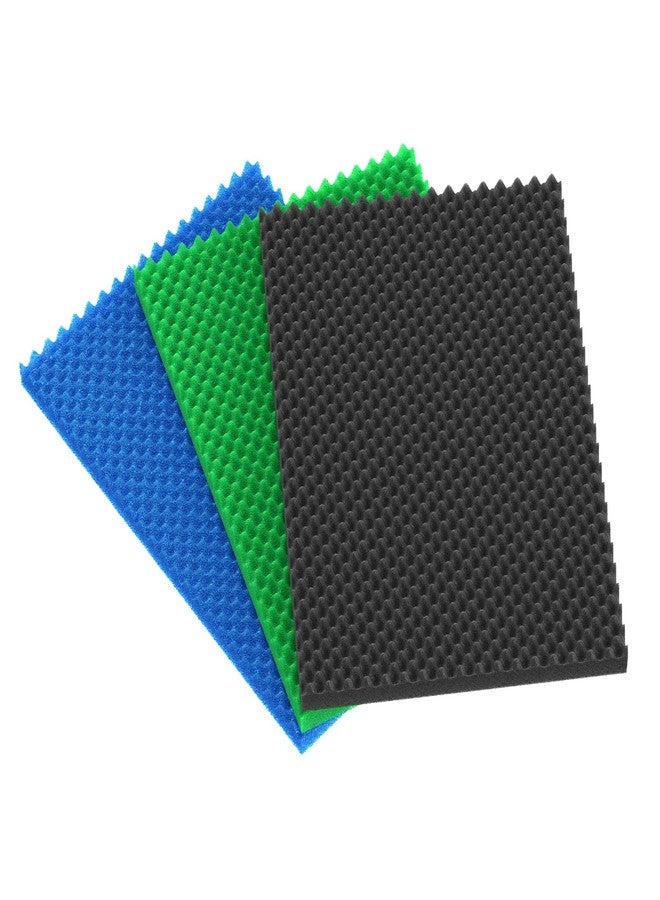 باوفلي مجموعة Pawfly من 3 وسادات ترشيح لأحواض السمك (طول 25.5 بوصة × عرض 18.1 بوصة)، وسائط ترشيح لأحواض السمك، خيوط إسفنجية ناعمة ومتوسطة وخشنة لترشيح المياه، خيوط ترشيح إسفنجية لأحواض التجميع والبرك والزراعة المائية - Image 1