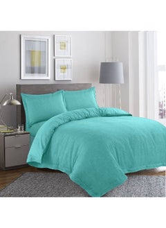 Orchard Exclusive (Sea Green) King Size Fitted Sheet 180x210 Cm Duvet cover and Pillow covers (Set of 6 Pcs) Cotton percale Weave, Soft and Luxurious, High Quality Bed linen -180 TC - pzsku/Z0D099B85C1A2B31059DFZ/45/_/1695982391/b5a636e9-8331-4e45-8caa-1f587d19b6d7