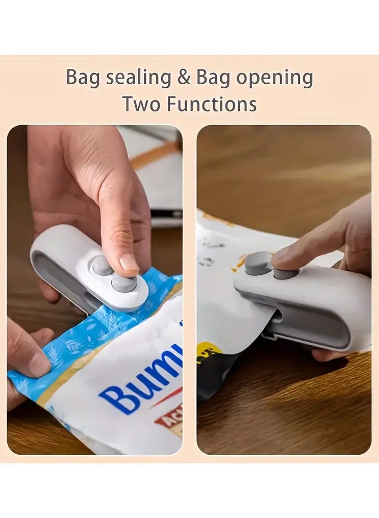 جلوسكي المحمولة اليدوية حقيبة الختم - USB القابلة لإعادة الشحن، أداة المطبخ المدمجة للوجبات الخفيفة الطازجة وتخزين الأغذية - Image 5